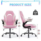 Sedia da Gaming Definitiva: Ergonomica, in Pelle PU, Sedia Direzionale da Ufficio con Braccioli Ribaltabili