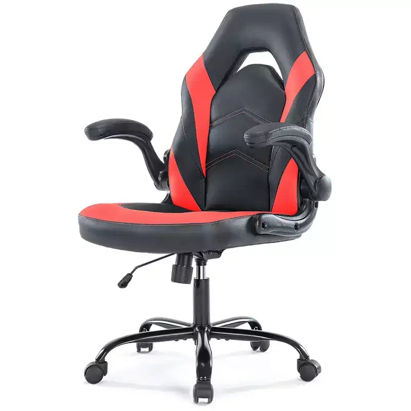 Sedia da Gaming Definitiva: Ergonomica, in Pelle PU, Sedia Direzionale da Ufficio con Braccioli Ribaltabili