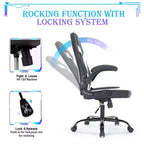 Sedia da Gaming Definitiva: Ergonomica, in Pelle PU, Sedia Direzionale da Ufficio con Braccioli Ribaltabili