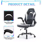 Sedia da Gaming Definitiva: Ergonomica, in Pelle PU, Sedia Direzionale da Ufficio con Braccioli Ribaltabili