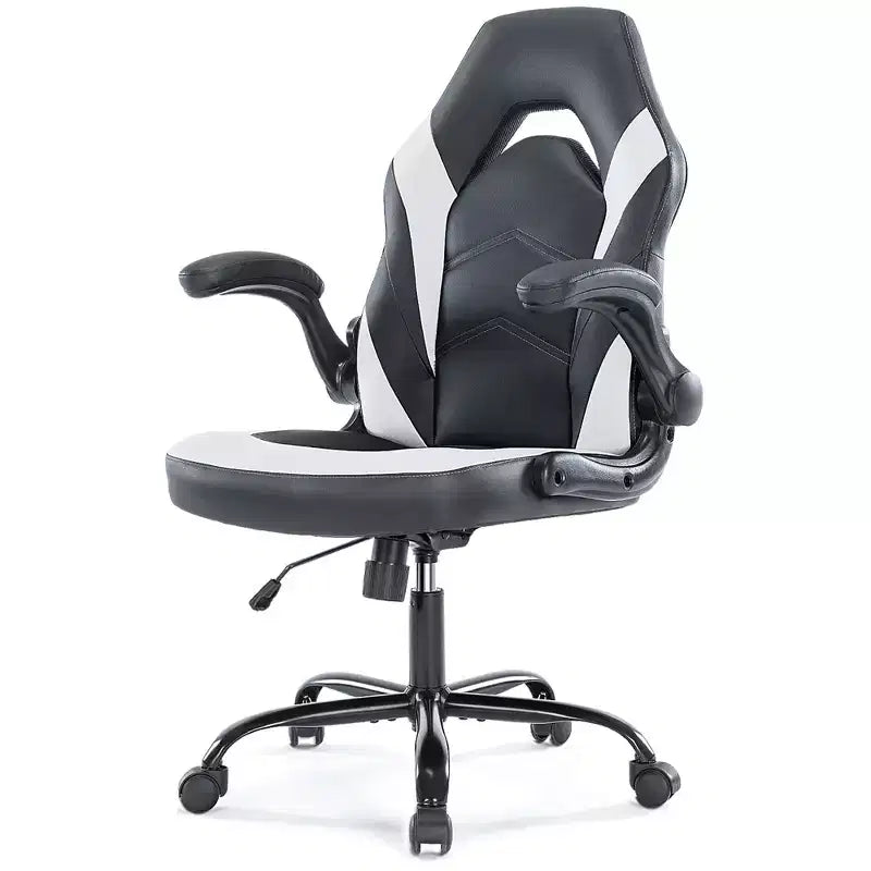 Sedia da Gaming Definitiva: Ergonomica, in Pelle PU, Sedia Direzionale da Ufficio con Braccioli Ribaltabili