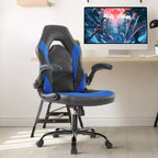 Ultimate Gaming Chair: Ergonomic, PU Leather, Executive Desk Chair with Flip-up Armrests
