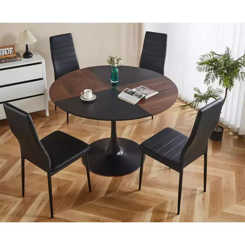 Comodino in legno a 3 cassetti, comodino con gambe in legno massello