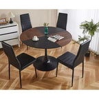 Comodino in legno a 3 cassetti, comodino con gambe in legno massello