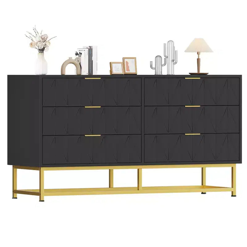 Cassettiera piccola a 6 cassetti - Comodino e organizer moderno e compatto per camera da letto/soggiorno