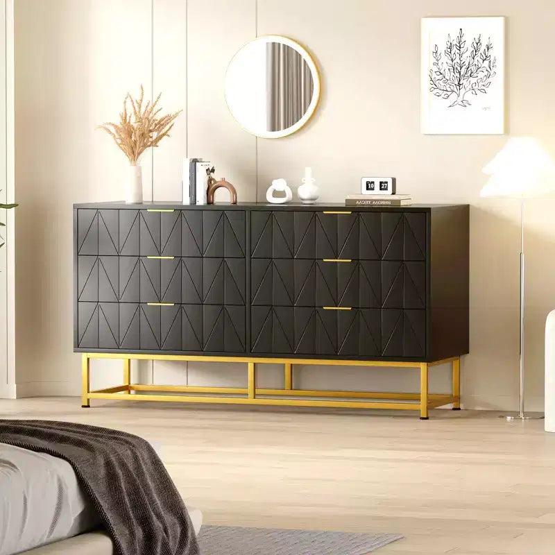 Cassettiera piccola a 6 cassetti - Comodino e organizer moderno e compatto per camera da letto/soggiorno
