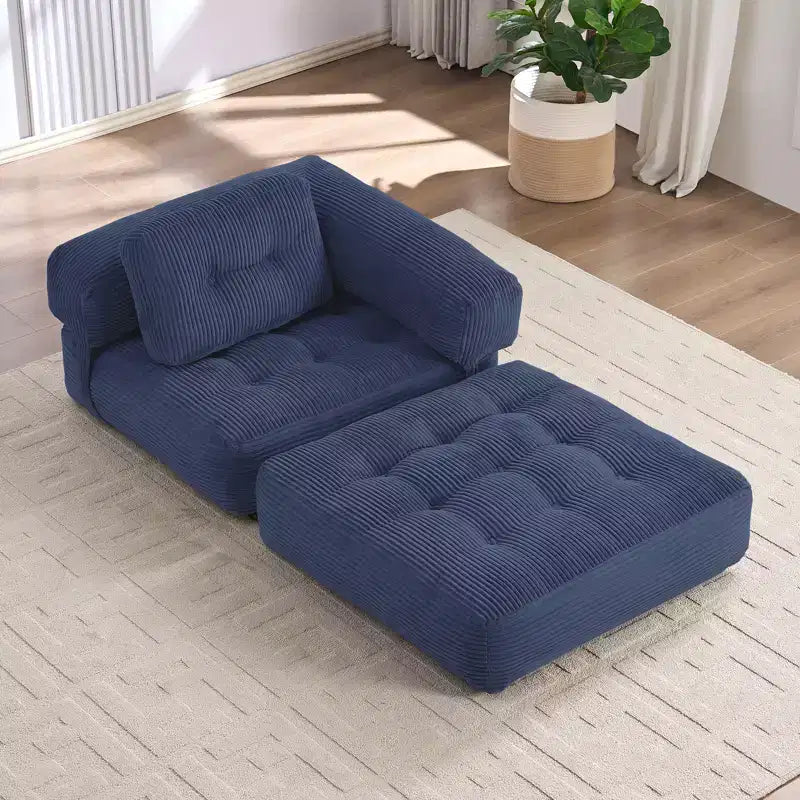 Divano Letto Pieghevole, Divano Letto Convertibile a L con Bracciolo Pieghevole