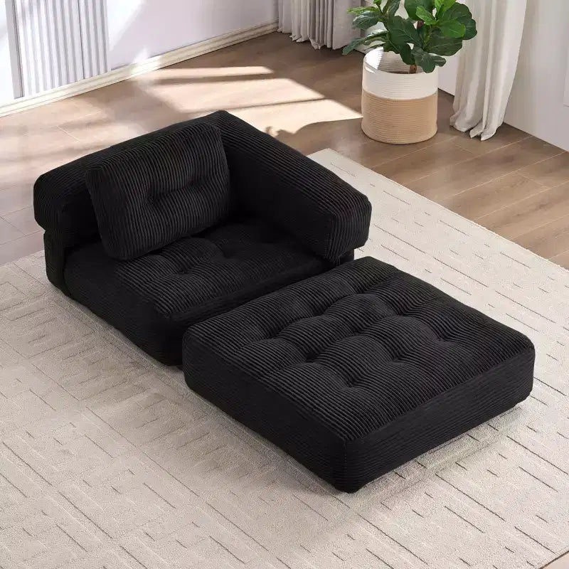 Divano Letto Pieghevole, Divano Letto Convertibile a L con Bracciolo Pieghevole