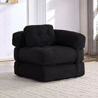 Folding Sofa Bed, L-Shaped Convertible Sofa Bed with Armrest Foldable Sleeper Sofa