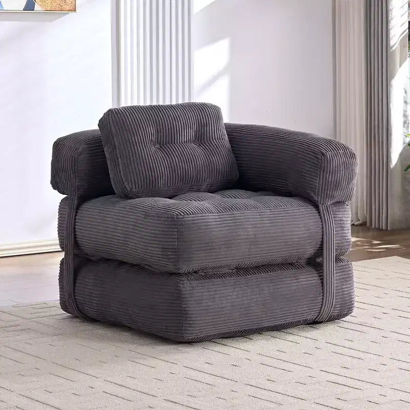 Divano Letto Pieghevole, Divano Letto Convertibile a L con Bracciolo Pieghevole