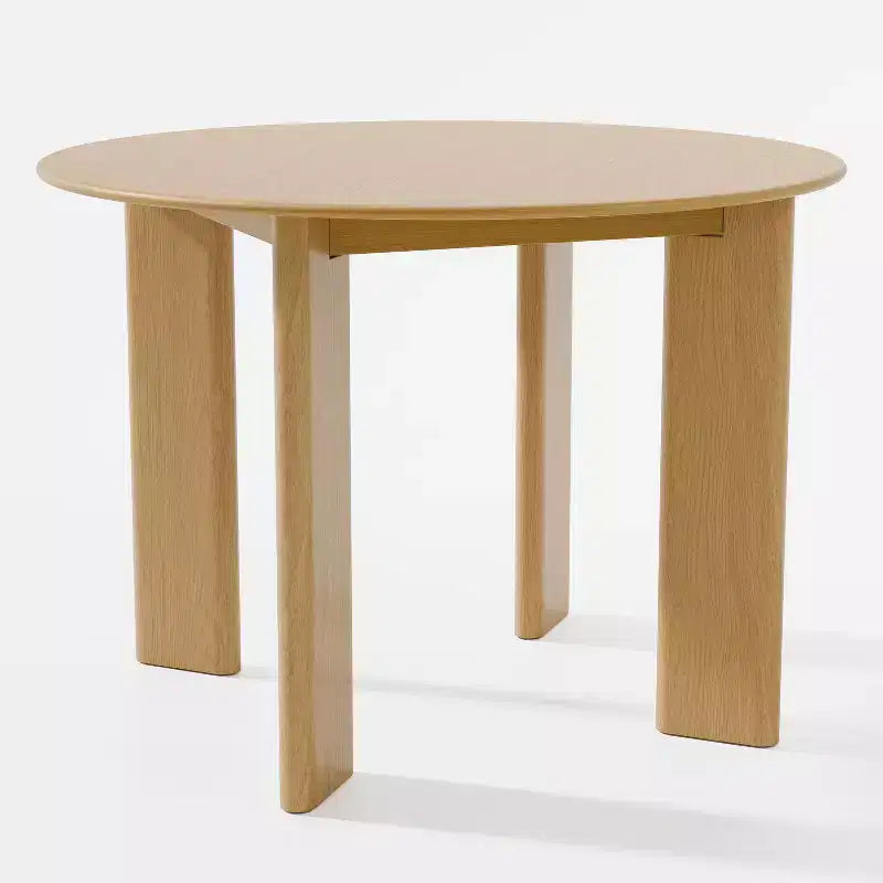 42 Tavolo da pranzo in legno massello di quercia rotondo stile rustico per sale da pranzo moderne e riunioni di famiglia