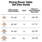 42 Tavolo da pranzo in legno massello di quercia rotondo stile rustico per sale da pranzo moderne e riunioni di famiglia
