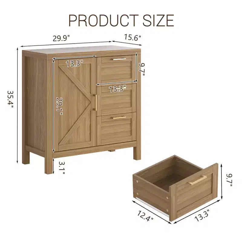 Buffet Cabinet Sideboard with Storage, Accent Storage Cabinet,Modern Buffet with Adjustable Shelves for Entryway Living Room Kitchen