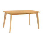 Tavolo da pranzo rustico per 4-6 persone, tavolo da pranzo rettangolare in legno di acacia, mobili da cucina in legno per famiglie numerose