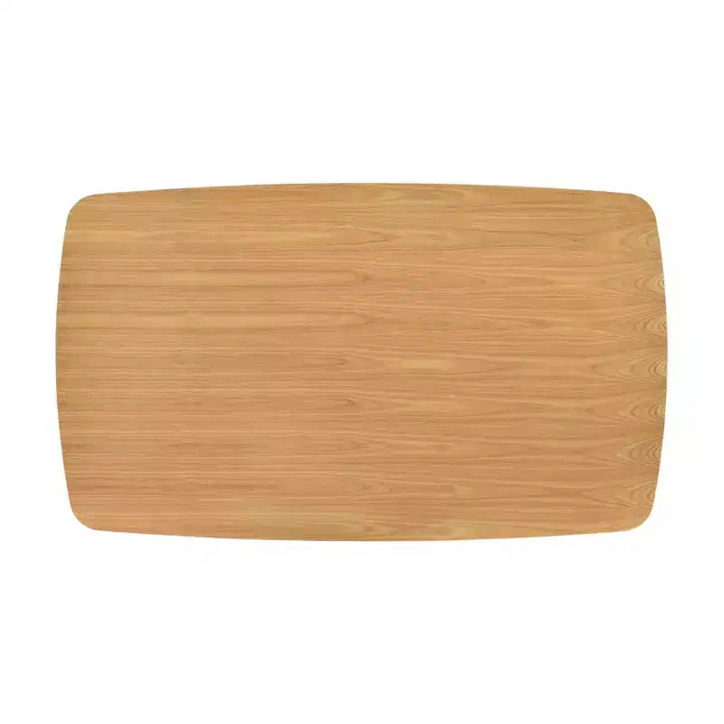 Tavolo da pranzo rustico per 4-6 persone, tavolo da pranzo rettangolare in legno di acacia, mobili da cucina in legno per famiglie numerose