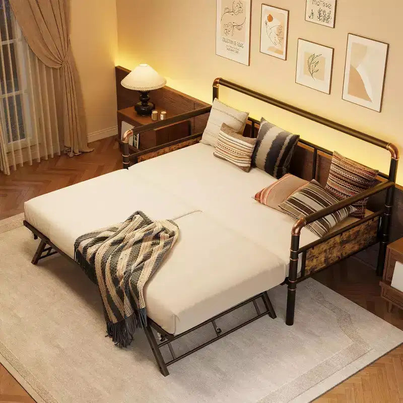 Twin Daybed with Trundle - Space-Saving Sofa Bed & Guest Bed