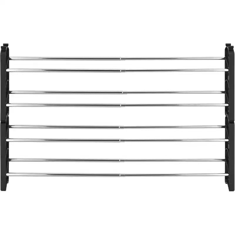 20-Pair 4-Tier Expandable Stackable Shoe Rack Organizer
