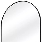 Specchio da parete 38" in metallo nero ad arco