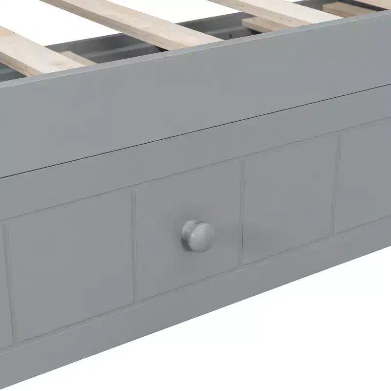 Letto a Baldacchino con Rete Estraibile, Struttura in Legno Salvaspazio per Camera da Letto.