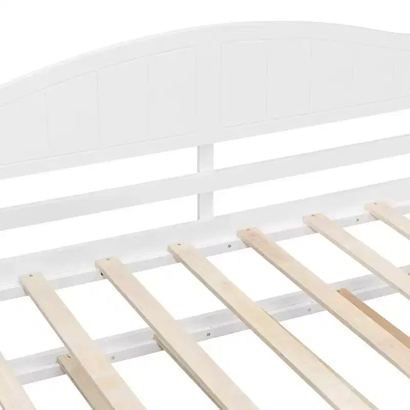 Letto a Baldacchino con Rete Estraibile, Struttura in Legno Salvaspazio per Camera da Letto.