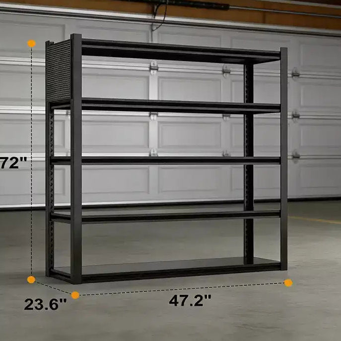 Scaffali Metallici Portautensili Resistenti, Scaffalature da Garage Regolabili con Pannello Forato