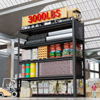 Scaffali Metallici Portautensili Resistenti, Scaffalature da Garage Regolabili con Pannello Forato