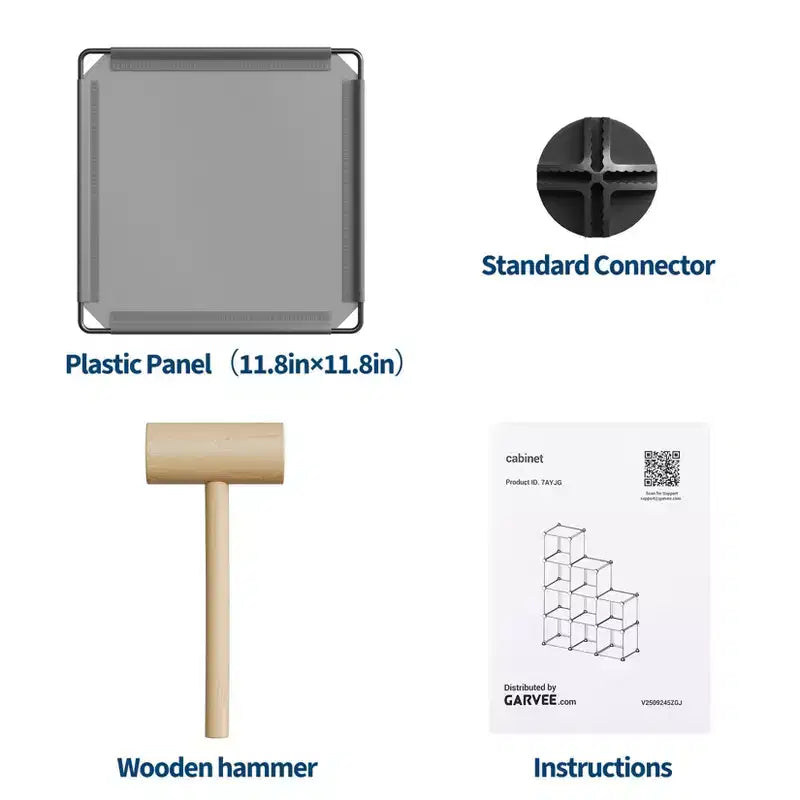Organizzatore portaoggetti a 9 cubi - Scaffale modulare per cubi resistente, 30 x 30 x 30 cm, ripiani per armadio fai da te impilabili con piedini anti-ribaltamento e kit di attrezzi