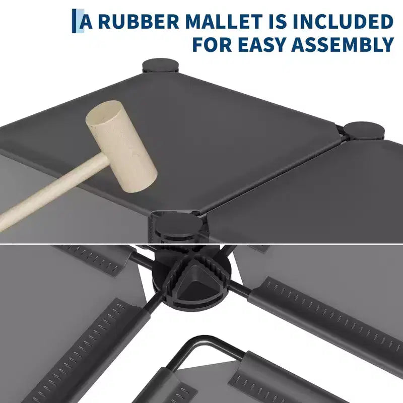 Organizzatore portaoggetti a 9 cubi - Scaffale modulare per cubi resistente, 30 x 30 x 30 cm, ripiani per armadio fai da te impilabili con piedini anti-ribaltamento e kit di attrezzi