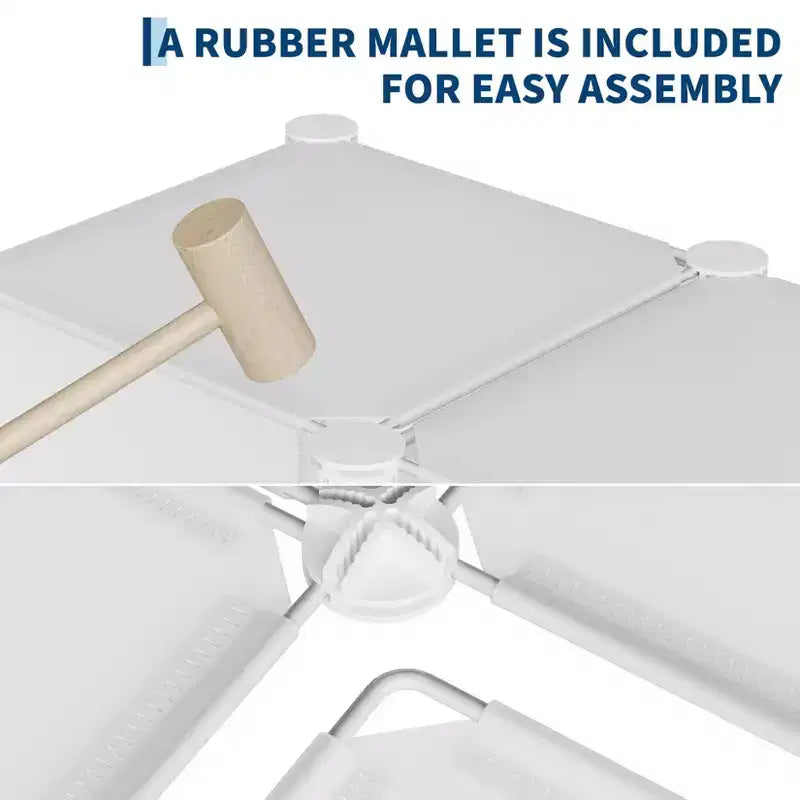 Organizzatore portaoggetti a 9 cubi - Scaffale modulare per cubi resistente, 30 x 30 x 30 cm, ripiani per armadio fai da te impilabili con piedini anti-ribaltamento e kit di attrezzi