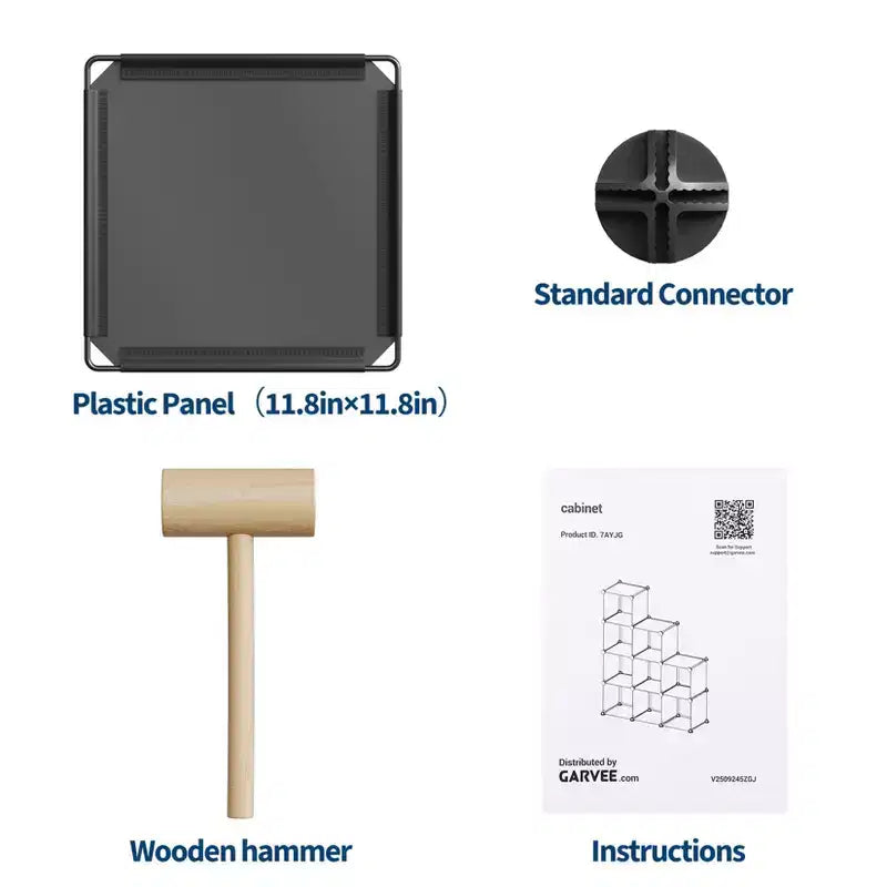 Organizzatore portaoggetti a 9 cubi - Scaffale modulare per cubi resistente, 30 x 30 x 30 cm, ripiani per armadio fai da te impilabili con piedini anti-ribaltamento e kit di attrezzi