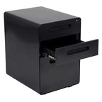 Cassettiera archivio mobile ergonomica a 3 cassetti con serratura, meccanismo antiribaltamento e cassetto per cartelle sospese per documenti legali e formato Letter