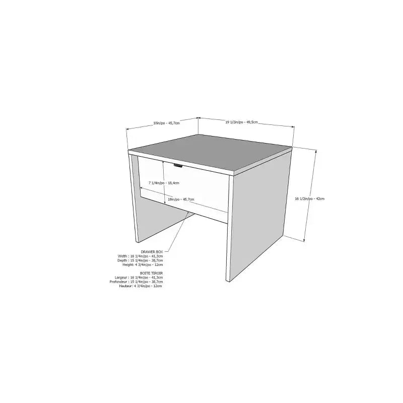 1 Drawer Nightstand -