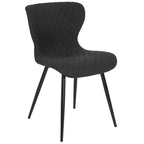 Contemporary Diamond Patterned Accent Dining Chair