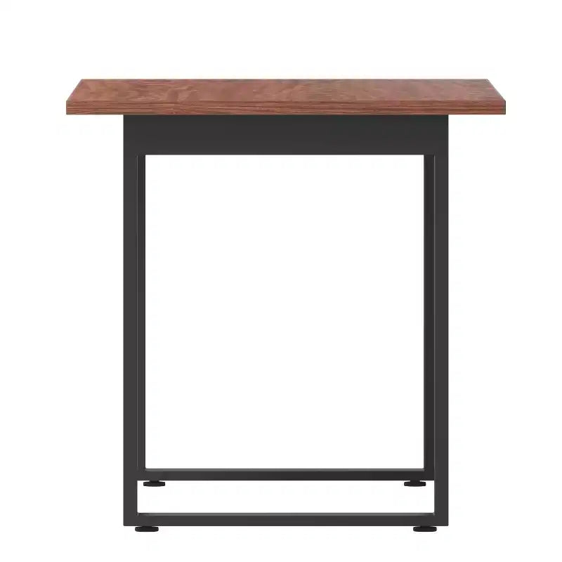 Tavolo da conferenza commerciale 48x30 con piano in laminato spesso 1" a doppia faccia con bordatura in PVC e base in acciaio resistente a U.