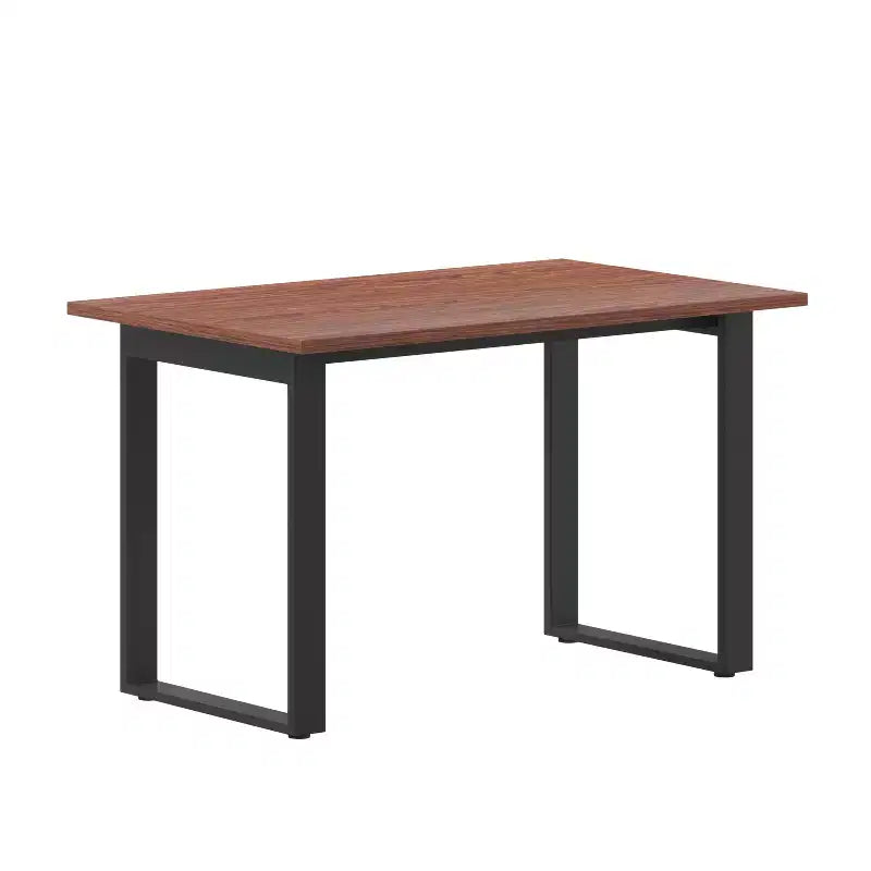 Tavolo da conferenza commerciale 48x30 con piano in laminato spesso 1" a doppia faccia con bordatura in PVC e base in acciaio resistente a U.