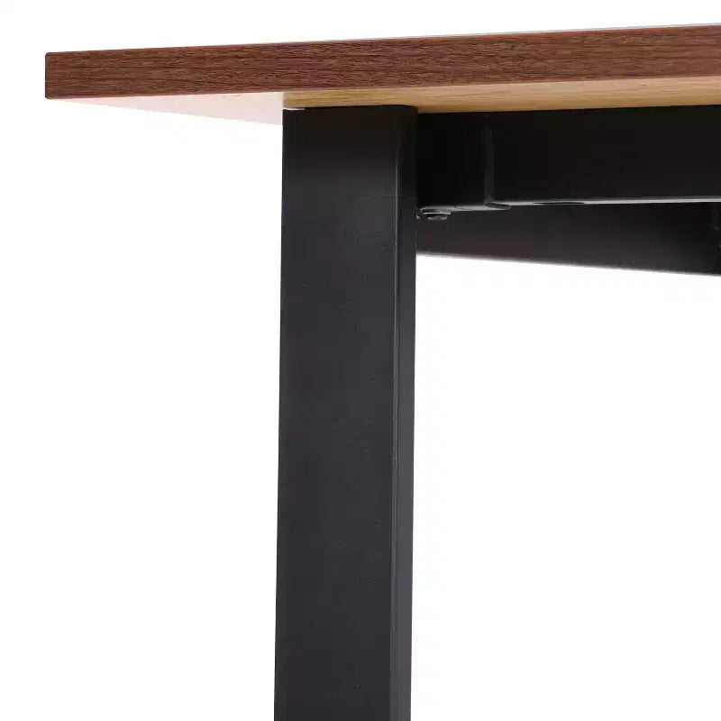 Tavolo da conferenza commerciale 48x30 con piano in laminato spesso 1" a doppia faccia con bordatura in PVC e base in acciaio resistente a U.