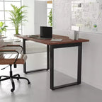 Tavolo da conferenza commerciale 48x30 con piano in laminato spesso 1" a doppia faccia con bordatura in PVC e base in acciaio resistente a U.