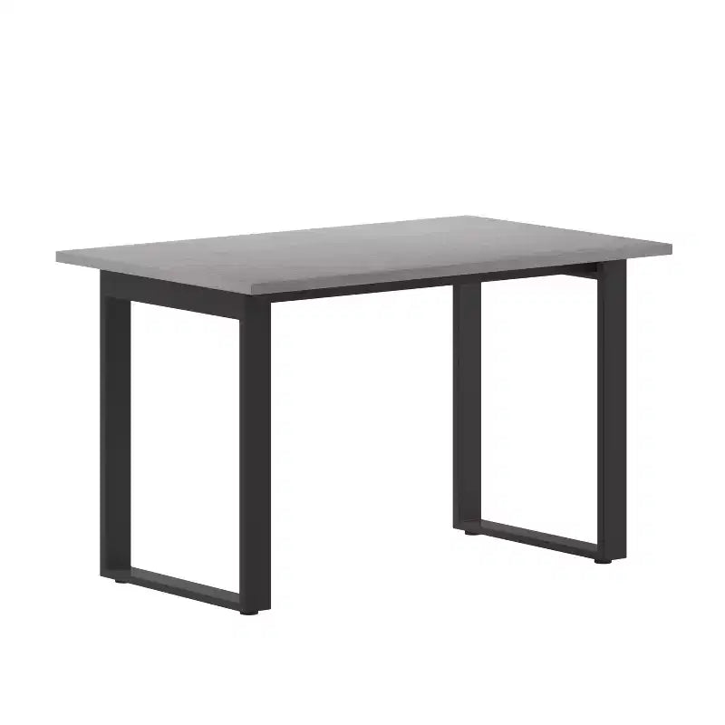 Tavolo da conferenza commerciale 48x30 con piano in laminato spesso 1" a doppia faccia con bordatura in PVC e base in acciaio resistente a U.